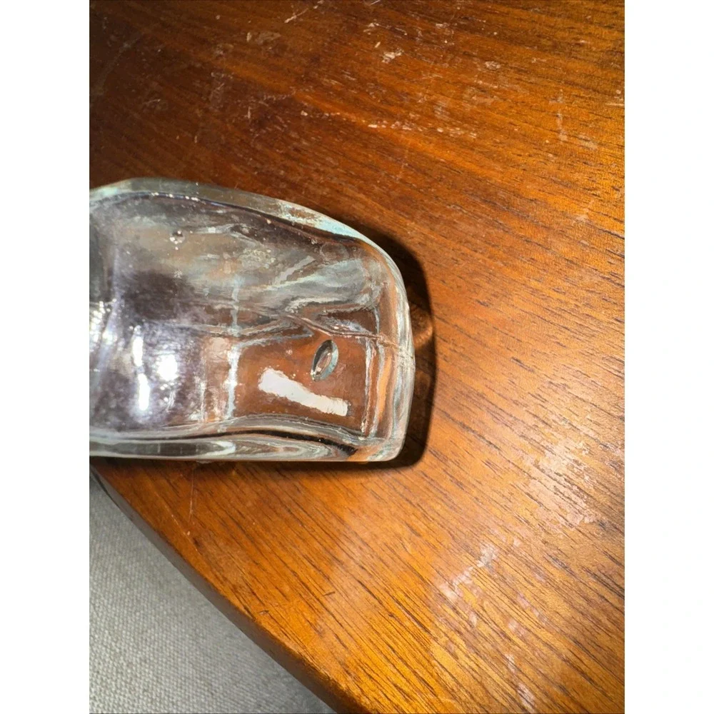 Vintage Clear Glass Mini Potpourri Jar OLA000‎